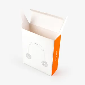 Manufacturer Wholesale Exquisite White Fan Gift Foldable Display Recycled Packaging Box Card Gift Box