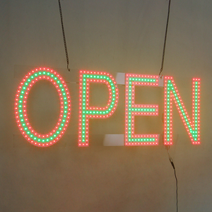 Hight Bright Orange Thin Light PCB RGB Flasher Large LED Open Signs Vap Hookah Shop Pantalla de publicidad LED - Product Image 1