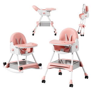 Seggiolone Multifunzionale 3-in-1 in Plastica per Bambini con Telaio in PP+Acciaio Sicuro e di Alta Qualità per Bambini da 1-2 Anni - Product Image 4