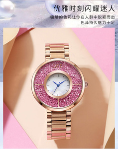 Reloj creativo transfronterizo para mujer, moderno, con piedra de la suerte, de acero inoxidable, venta al por mayor de relojes para mujer - Product Image 2
