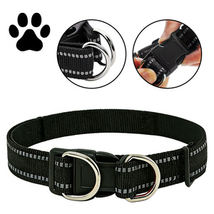 Kalung Anjing Lepas Cepat untuk Memakai/Membuang dengan Mudah, Desain Reflektif dari Nilon & Dapat Disesuaikan, Kalung Hewan Peliharaan yang Tahan Lama untuk Anjing Kecil, Sedang, dan Besar - Product Image 1