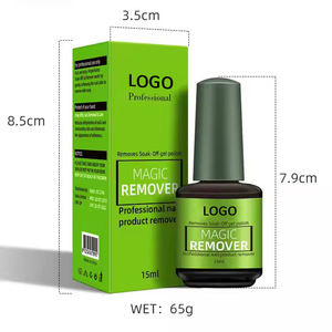 <b>Magic</b> Nail Gel Remover Custom Private Label Harmless Soak Off with Steel Pusher Manicure Salon Polish Removal Care Tool OEM - Product Image 4