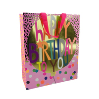 Sacs cadeaux de luxe en papier aseptique Ching TA avec impression offset, poignées torsadées et fermeture à bouton pour bougies, artisanat et cadres photo