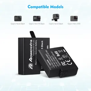 Customize Capacity 3.85V Rechargeable Outdoor Lithium Camera Batteries Charger For Gopro Digital Camera