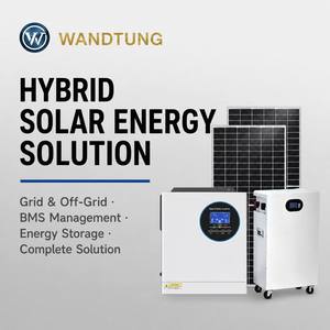 Sistema Solar Híbrido de Alta Eficiencia de 50KW, Kit Completo, <span class=keywords><strong>Inversor</strong></span> <span class=keywords><strong>Deye</strong></span> Monocristalino MPPT, Batería de Iones de Litio de 200AH/300AH para Techo - Product Image 1