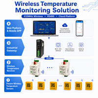Sensor de Temperatura Inalámbrico Sin Batería de 433MHz para Equipos Eléctricos, Conexiones de Cables y Barras Colectoras HYJT-W