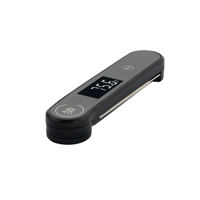 Thermomètre à viande pliable avec sonde SUS304, lecture instantanée rapide en 0,6s, 0,3 ° Écran LCD rétroéclairé étanche IP66 de haute précision pour barbecue