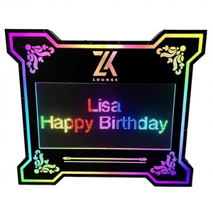 Gemei APP Programmable LED Acrylic Message Marquee Sign Letters Board <b>Display</b> Screen Bottle Presenter Glorifier <b>Display</b> <b>Racks</b> - Product Image 6