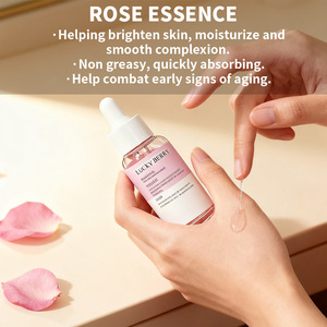 Custom Anti-invecchiamento Anti-rughe rosa per la cura della pelle del viso siero acido ialuronico ingredienti organici per ravvivare il viso idratante - Product Image 3