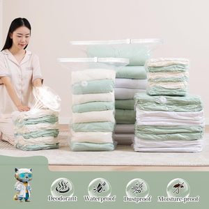 Tiết kiệm không gian không thấm nước chân không lưu trữ túi bơm tay tổ chức cho quần áo Giường chăn phòng tắm sử dụng (6-10l công suất) - Product Image 3