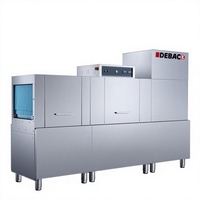 Lave-vaisselle en acier inoxydable avec cycles de lavage réglables, conception modulaire, double stérilisation (vapeur haute température et eau chaude), énergie 1
