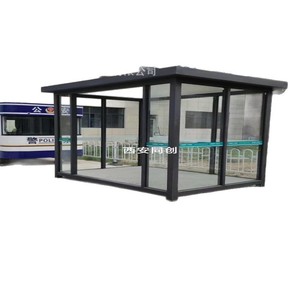 Caseta de Seguridad para Exteriores, Refugio para Fumadores de Acero, Diseño Industrial, Impermeable, Uso Comercial - Product Image 3