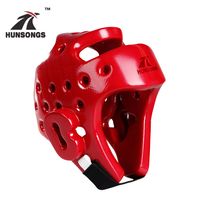 Vente en gros de protège-têtes de boxe personnalisés en PU+NBR+PVC, masque transparent de Taekwondo, casque pour l'entraînement