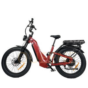 Bicicleta Eléctrica de Montaña con Doble Batería de 60V 72V 3000W, Modelo Step-Through para Mujer, Neumáticos Anchos de 26 Pulgadas y Suspensión Completa - Product Image 2