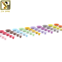Œillets colorés, 100 pièces, 3d, en métal, creux, pour Scrapbooking, vêtements, couture, DIY bricolage