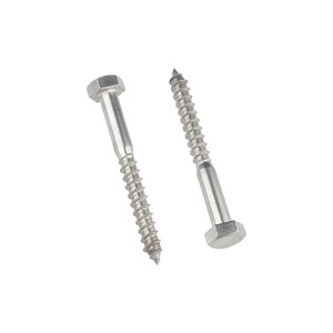 Tornillos hexagonales para madera Spot Supply, acero inoxidable 304, hexágono externo, punta puntiaguda, rosca para madera, autorroscantes M6 - Product Image 1