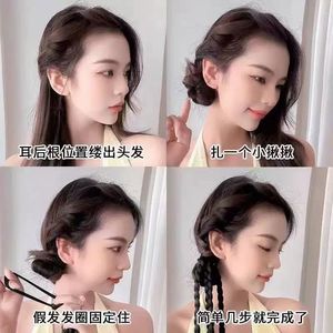 Extensions de cheveux tressées pour enfants, 32 cm, 42 cm, en fibre haute température, queues de cheval colorées, style street dance hip hop - Product Image 2