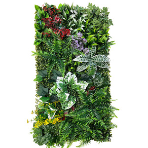Mur végétal artificiel en plastique 19,69x39,37 pieds, résistant aux UV, respectueux de l'environnement, pour couverture de clôture murale intérieure décorative - Product Image 2