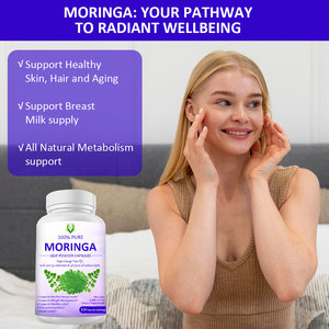 Capsules de MORINGA antioxydant vert naturel de haute qualité prend en charge l'énergie et la santé de la peau pour les adultes directement expédiés de l'usine - Product Image 5