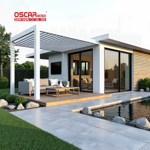 Toldo Motorizado <span class=keywords><strong>de</strong></span> Aluminio para Patio, Jardín, Playa o Terraza, Protección Solar y Contra la Lluvia - Product Image 1