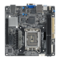 Motherboard Server Mini-ITX P13R-I dengan Soket Intel C262 Tunggal LGA 1700, Mendukung DDR5