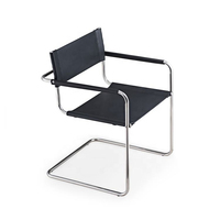 Silla de Comedor de Lujo de Estilo Nórdico Moderno y Minimalista con Estructura de Acero Inoxidable y Asiento Acolchado, Muebles para Comedor