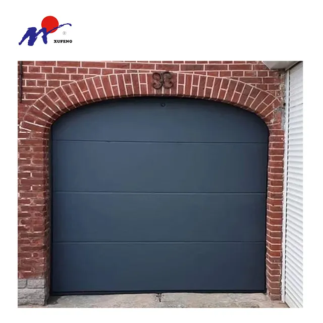 Vente en gros de portes de garage coulissantes de luxe européennes sectionnelles automatiques personnalisées