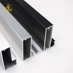 Profili di mobili in alluminio <span class=keywords><strong>OEM</strong></span> personalizzati, profilo in alluminio per armadio da cucina, profilo in vetro con trattamento anodizzato - Product Image 5