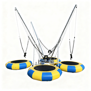 Giostre Gonfiabili 4-in-1: <span class=keywords><strong>Bungee</strong></span> <span class=keywords><strong>Jump</strong></span> e Trampolino in Gomma, Durevoli, Ecologiche e Portatili per Parchi e Luna Park - Product Image 3