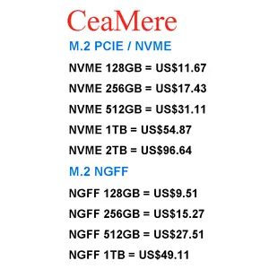 CeaMere M.2 PCIE NVME NGFF высокоскоростной 2242 2280 SSD 256G 512G 1TB SSD для настольного ноутбука Внутренний твердотельный диск m.2