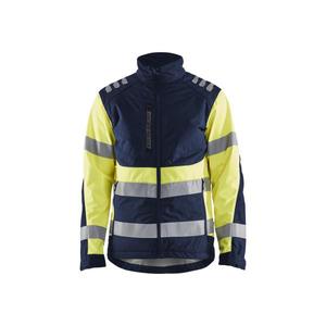 BLAKLADER - 449725138933L Chaqueta Softshell de alta visibilidad Azul marino/Amarillo-EAN 7330509779767 ROPA DE TRABAJO DE LA HI-VIS - Product Image 1