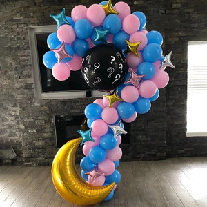 Decoración para Fiesta <span class=keywords><strong>de</strong></span> Revelación <span class=keywords><strong>de</strong></span> <span class=keywords><strong>Género</strong></span>, Soporte con Forma <span class=keywords><strong>de</strong></span> Signo <span class=keywords><strong>de</strong></span> Interrogación, Soporte Circular para Globos - Product Image 6