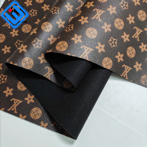 Wholesale Custom Western Block Print Waterproof Quick-Dry Soft Designer PVC PU <strong>Leather</strong> Fabric <strong>Sheets</strong> for Bag Table Furniture - Product Image 4