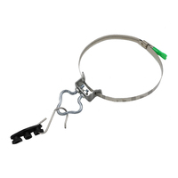 Support de câble à fibre optique en métal avec crochet de traction, pince de suspension en forme de fleur de prunier, pince de tension pour câble à fibre optique FTTH