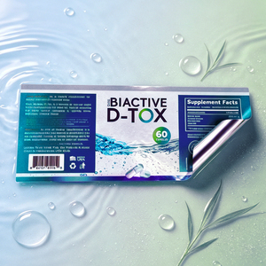 Etiqueta adhesiva impermeable de PET con diseño personalizado del fabricante, impresión de logotipo personalizado para caja de cápsulas de vitaminas - Product Image 2