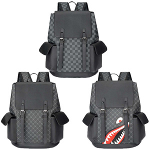 <span class=keywords><strong>Sac</strong></span> <span class=keywords><strong>à</strong></span> <span class=keywords><strong>dos</strong></span> <span class=keywords><strong>tendance</strong></span> en cuir PU pour <span class=keywords><strong>homme</strong></span>, <span class=keywords><strong>sac</strong></span> <span class=keywords><strong>à</strong></span> <span class=keywords><strong>dos</strong></span> de luxe imperméable pour l'université et l'école - Product Image 2