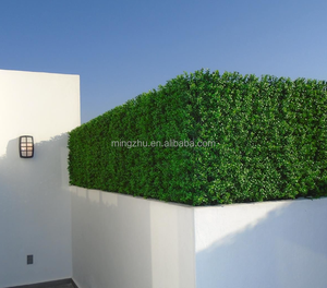 Panel de Pared de Ciprés PE, Panel de Césped Artificial para Jardín Vertical, Panel de Setos Artificiales para Exteriores, Cercado para Jardín - Product Image 2