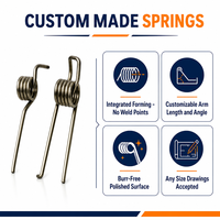 Ressort de torsion miniature personnalisé en fil d'acier inoxydable OEM ODM, directement de l'usine, pour appareils électroniques