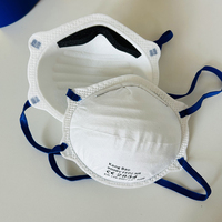 Masques de construction à bandeau jetable masque anti-poussière industriel moulé CE 2834 FFP2 masque nasal pour cimenteries contre la poussière de PM2.5