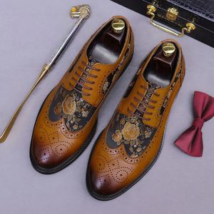 Zapatos Formales de Negocios para Hombre y Mujer, Otoño 2025, Nueva Colección, de Alta Gama, con Diseño de Tatuaje, Cuero Genuino, Impermeables - Product Image 6