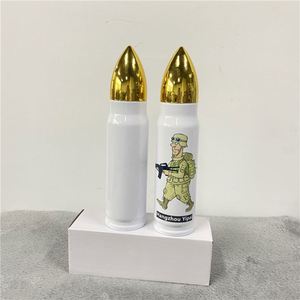 17Oz 500Ml <b>Thermos</b> Flask Outdoor Bullet <b>Bottle</b> Vacuum Insulated Water Tumbler for White Sublimation Transfer - Product Image 2