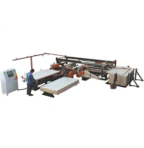 Plywood Wood Panel 4 Four side Grinding Trimming Cutting Edge Saw Machine