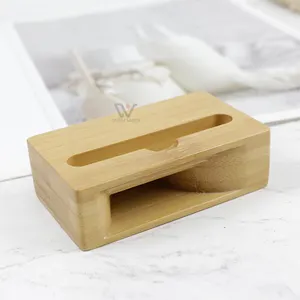 Solid Wooden Speaker Cell Phone customized Holder High Quality Natural Bamboo Wood Phone Speaker