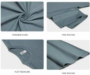 Camisetas de Hombre al por Mayor 100% Algodón, de Lujo, 300GSM, Jersey, con Logotipo Personalizado, Cuello Redondo, Tallas Grandes, Transpirables - Product Image 2