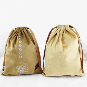 Bolsa de Terciopelo Personalizada de Lujo con Cordón para Exhibición de Joyería, Bolsa de Joyería de Gamuza Sintética con Logotipo y Cintas - Product Image 5