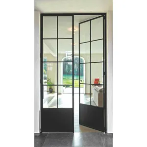 Contemporary External Outside Basement Entrance Multi Pane Door