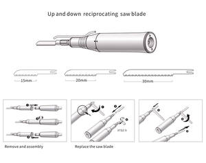 DGZ-O Craniomaxillofaciale Osteodiastase Tandheelkundig Handstuk Implantaat Reciprocating Chirurgische Zaag Handstuk - Product Image 4