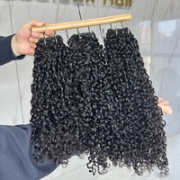 Extensions de cheveux humains Goodluck 12A Grade Double Drawn Funmi Pixie Curly, mèches de cheveux indiens vierges bruts avec cuticules alignées pour femmes