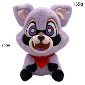 Nouveaux jouets en peluche Indigo Park, Rambly Mollie Macaw Raccoon, peluches, poupée, jouet en peluche, oreiller, cadeau de dessin animé pour les fans, collection - Product Image 6