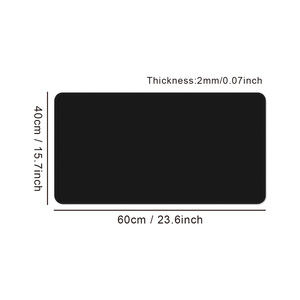 Tấm lót chuột màu đen tuyền, kích thước lớn, chất liệu cao su tự nhiên, in logo theo yêu cầu, giá gốc nhà máy, khuyến mãi 2026, <span class=keywords><strong>OEM</strong></span>. - Product Image 2
